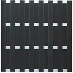 GroJa Fertigzaun Quadratisch 180X180 Anthrazit - Grau