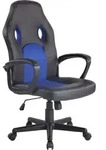 CLP Gaming B&uuml;rostuhl Elbing h&ouml;henverstellbar und drehbar schwarz/blau - Blau