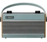 Roberts Radio Rambler BT, Tragbar, Analog & Digital, DAB, DAB+, FM, T&uuml;rkis, Holz,