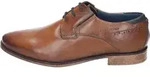 Bugatti Herren Echtleder Halbschuh Schn&uuml;rer cognac, Herren:41 EU - Braun - 41