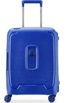 DELSEY PARIS Moncey 4 Double Rolls Cabin Trolley Slim 55 Marine Blue blau - Blau