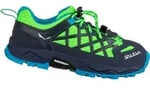 Salewa Wildfire Kinder Schuhe, Farbe:fluo green/blue danube, Gr&ouml;&szlig;e:33 - Gr&uuml;n...