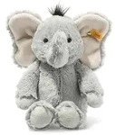 Steiff Kuscheltier Elefant Ella grau 30 cm - Soft Cuddly Friends Pl&uuml;sch - Grau