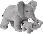 Wild Republic Pluschelefant mit Kalb - Pluschtiere - 38 cm - Grau