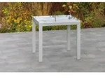Merxx Semi-Balkonausziehtisch 80/120 x 70 cm - Aluminiumgestell Silber