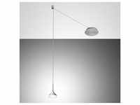 Fabas Luce LED Pendelleuchte Isabella in nickel-satiniert 8W 720lm dimmbar