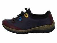 Rieker N3271 Damen Schuhe Halbschuhe Sneaker , Größe:41 EU, Farbe:Blau