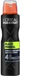 L'OREAL PARIS MEN EXPERT Deo Spray Black Mineral 6 x 150 ml