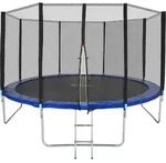 tectake&reg; Trampolin Garfunky &Oslash; 396 cm, GS mit Sicherheitsnetz - Schwarz