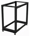 StarTech.com 18HE 4-Pfosten Server Rack, 19 Zoll Open Frame Serverrack, 101cm