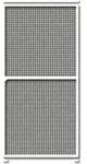 Schellenberg Fliegengitter-Schiebet&uuml;r, wei&szlig;, 120 x 240 cm, 70072 - Wei&szlig;