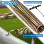 MONZANA&reg; Trampolin &Oslash; 244 cm Komplettset inkl. Sicherheitsnetz Leiter Randabdeckung