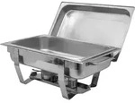 Chafing Dish Speisenw&auml;rmer Warmhaltebeh&auml;lter Edelstahl extra tief 100mm - Silber
