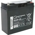 Q-Batteries 12V 23Ah AGM Akku 12LCP-23 Blei-Vlies Batterie M5 Zyklenfest