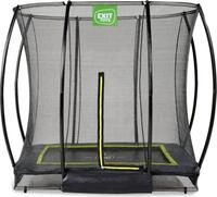EXIT Silhouette Trampolin 153x214cm, mit Sicherheitsnetz, Bodentrampolin, Rechteckig,