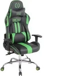 CLP Gaming B&uuml;rostuhl Limit XM Kunstleder mit Massagefunktion, Farbe: schwarz/gr&uuml;n