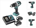 Makita DHP 484 RG Akku Schlagbohrschrauber 18 V 54 Nm Brushless + 2x Akku 6,0...