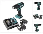 Makita DHP 485 RG Akku Schlagbohrschrauber 18 V 50 Nm Brushless + 2x Akku 6,0...