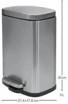 Spirella 7610583198334, 5 l, Rund, Geb&uuml;rsteter Stahl, Terrasse, Edelstahl, 214...