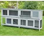 Doppel Kleintierstall Bommel Deluxe grau - Grau