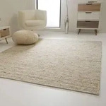 Landshut Handwebteppich aus 100 % Schurwolle - natur, Gr&ouml;&szlig;e: 250x290 cm -...