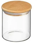 Zassenhaus Vorratsglas mit Holzdeckel 600 ml - Transparent