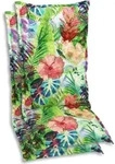 GO-DE Textil, Sesselauflage Hochlehner, 2er Set, Farbe: gruen, Ma&szlig;e: 120 cm x...