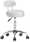 CASARIA&reg; Rollhocker mit Lehne H&ouml;henverstellbar 10cm Polsterung 360&deg;C Drehbar
