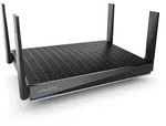 Linksys MR9600, Wi-Fi 6 (802.11ax), Dual-Band (2,4 GHz/5 GHz), Ethernet/LAN, Schwarz,