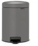 Brabantia 126284, 5 l, Rund, Kunststoff, Grau, Kunststoff, Terrasse - Grau