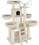 tectake&reg; Kratzbaum Gismo 195 cm inklusive Treppe, 4 Spielb&auml;llen und Kippschutz -