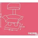 Kerbl Kratzbaum Lounge Deluxe Grau und Rot 81548 - Grau