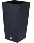 NABBI Hoch blumentopf aus kunststoff DRTS400 40 cm - Anthrazit - Grau