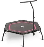 SportPlus I Fitness Trampolin I klappbar, Fitnesstrampolin mit Haltefunktion,
