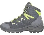 LOWA Innox Pro GTX Mid, Unisex, Kind, Schwarz, Gr&uuml;n, Outdoor-Stiefel, Wandern,