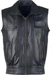 JCC Lederweste BigVest2 Herren black 52 - Schwarz - 52