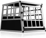 Cadoca Cacobra Hundetransportbox M 70x54x51cm Aluminium - Schwarz