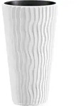 nabbi Hoher Kunststoff-Pflanzk&uuml;bel DPSP400 39 cm - wei&szlig; - Wei&szlig;