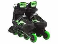 Best Sporting Inline Skates Größe verstellbar, ABEC 5 Carbon grün