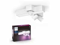 Philips Hue Bluetooth White & Color Ambiance Spot Centris Cross 3-flammig in Weiß