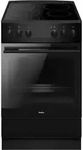 Amica SHC 11509 SM, Freistehender Herd, Schwarz, Drehregler, Schwarz, Keramik, 4