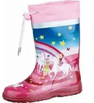 Beck Wonderland M&auml;dchen Gummistiefel aus Gummi pink, Baumwollfutter,...