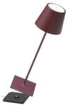 Zafferano Akku Tischleuchte Poldina Pro 380 mm Bordeaux