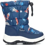 Playshoes Kinder Winter-Bootie Weltraum gef&uuml;ttert EUR 28/29 - Dunkelblau - 28