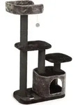 Beeztees Poronti - Kratzbaum - schwarz/grau - 60x40x115 cm - Schwarz