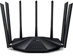 Tenda AC23, Wi-Fi 5 (802.11ac), Dual-Band (2,4 GHz/5 GHz), Ethernet/LAN, Schwarz,