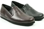 Rohde Viborg 6402 Herren Schuhe Hausschuhe Leder, Gr&ouml;&szlig;e:43 EU, Farbe:Schwarz -