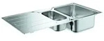 GROHE K500, Aufsatzwanne, Rechteckig, Edelstahl, Edelstahl, 1,5 Becken, Rechteckig -