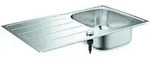 GROHE K200, Aufsatzwanne, Rechteckig, Edelstahl, Edelstahl, 1 Becken, Rechteckig -