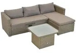Merxx Gartenm&ouml;bel Set Veneto, Lounge Set, Eckbank inkl. Kissen, h&ouml;henverstellbarer